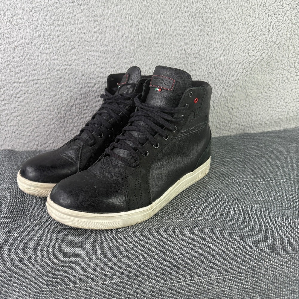 TCX Street Ace WP Motorcycle Boots Mens 11 Black Leather Waterproof Sneakers